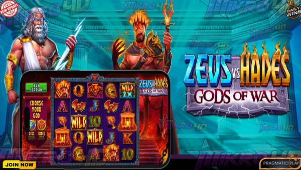 Slot Zeus vs Hades – Gods of War: Pertarungan Dewa Penuh Jackpot